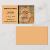 Lionhead Rabbit Breeder Carte de visite (Devant / Derrière)
