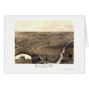 L'Ionie, carte panoramique de MI - 1868