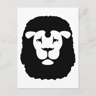 Lionkopgezicht Briefkaart