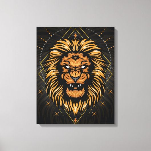 Lionkoppen Canvas Afdruk (Voorkant)