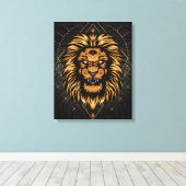 Lionkoppen Canvas Afdruk (Insitu (Houten vloer))