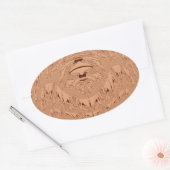 Lionkoppen Ovale Sticker (Envelop)