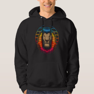 Lionkopretroreglassen Hoodie