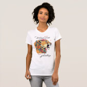 Lionne avec T-shirt Fleurs (Devant entier)
