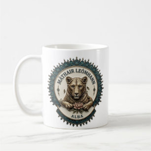 Lionne mère. Tasse de café Écosse