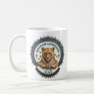 Lionne mère. Tasse de café Écosse
