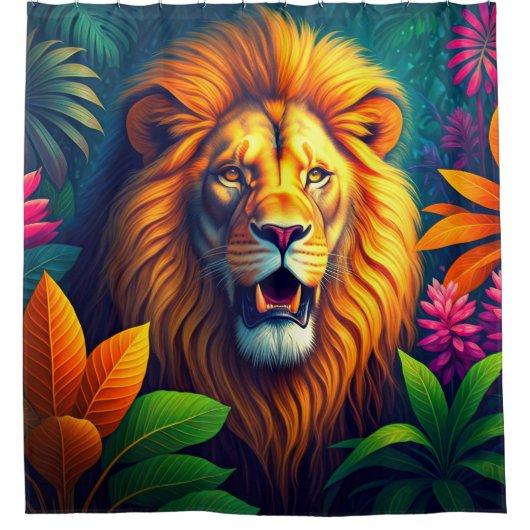 Lionontwerp Douchegordijn (Voorkant)