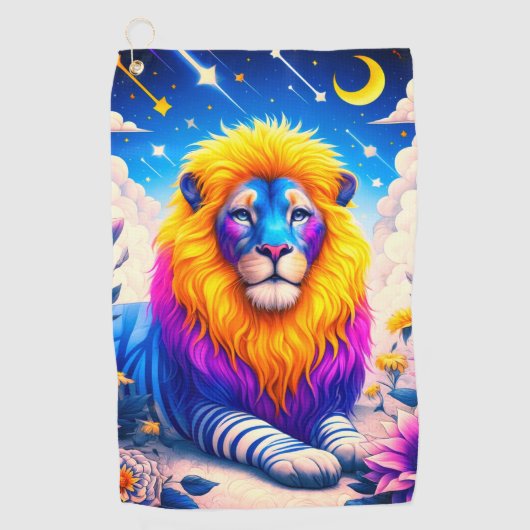 Lionontwerp Golfhanddoek (Voorkant)
