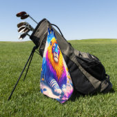 Lionontwerp Golfhanddoek (Groen)