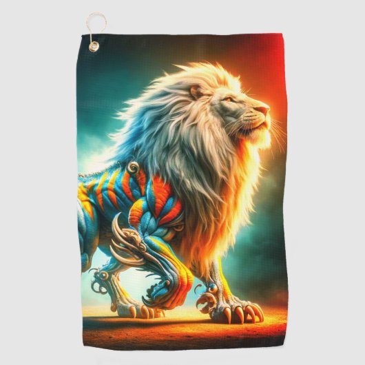 Lionontwerp Golfhanddoek (Voorkant)
