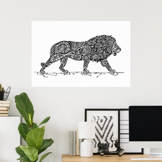 Lionontwerp Poster (Thuiskantoor)