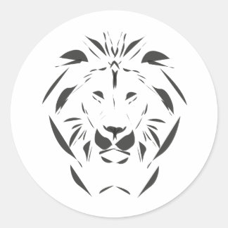 Lionontwerp Ronde Sticker