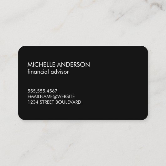 Lionpictogram/financiën Visitekaartje (Achterkant)