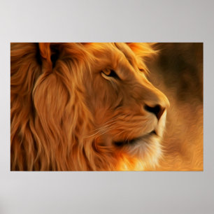 Lionprofiel Poster