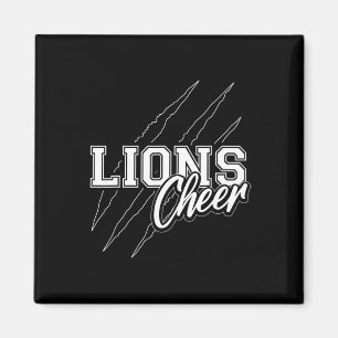 Lions Cheer Terug naar school Cheerleading Team Ge Magneet