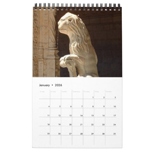 Lions en architecture calendrier 2023 (Jan 2026)