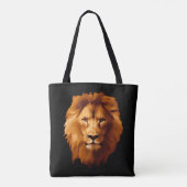 Lion's Face Canvas tas (Achterkant)