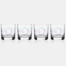 Lion's Head Bril Drinkware Set Whisky Glas