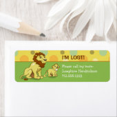 Lions Kinder retour adreslabel Etiket (Insitu)