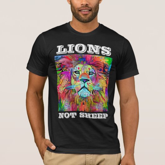 LIONS NE PAS SHEEP PATRIOT T-SHIRTS TEE - SHIRTS (Devant)
