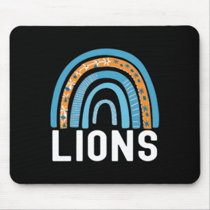 Lions School Sport Fan Team Terug Naar School Spir Muismat