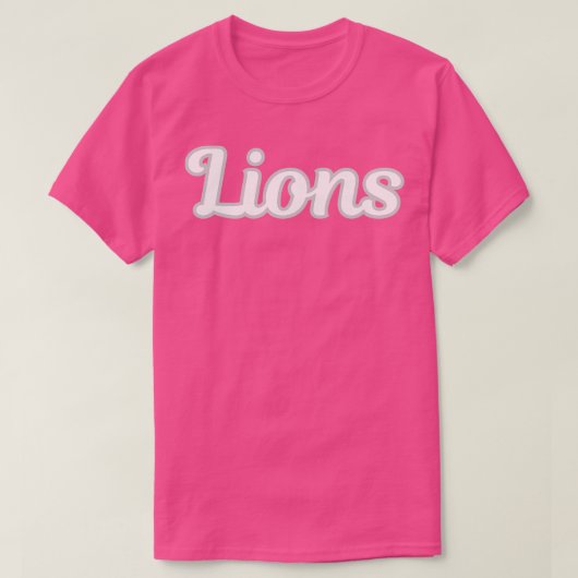 Lions-script T-shirt (Design voorkant)