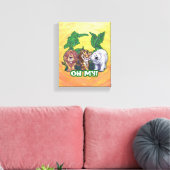 Lions Tiger Beren Oh Mijn Canvas Afdruk (Insitu (Woonkamer))