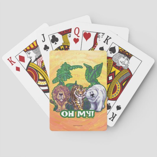 Lions Tiger Beren Oh Mijn Pokerkaarten (Achterkant)