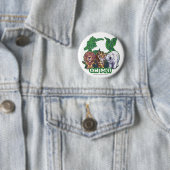 Lions Tiger Beren Oh Mijn Ronde Button 5,7 Cm (In situ)