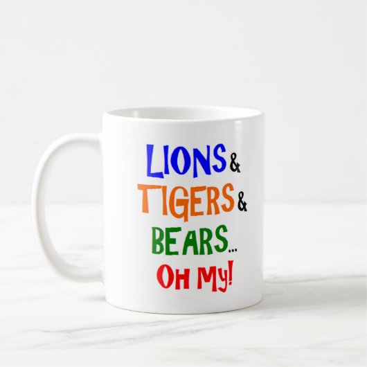 lions tigres ours Mug (Gauche)