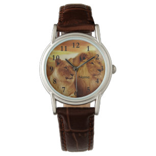 Lions Wildlife Wrist Watch Horloge