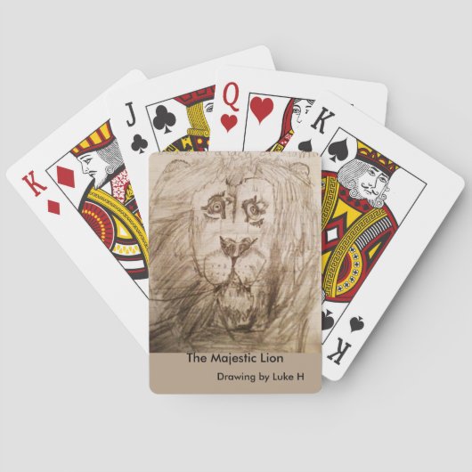 Lionspeelkaarten Pokerkaarten (Achterkant)