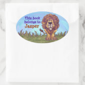 Lionstaal Ovale Sticker (Tas)