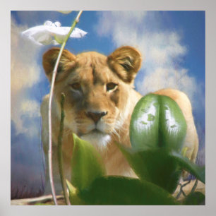 LIONTHEID EN ORCHID POSTER