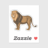 Lionvectorillustratie Sticker (Vel)