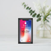 l'IOS a inspiré le carte de visite de l'iPhone X (Debout devant)