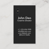 l'IOS a inspiré le carte de visite de l'iPhone X (Dos)