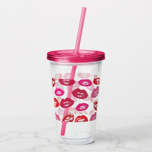 Lip Acryl Drinkbeker (Achterkant)