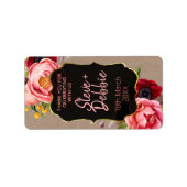 Lip Balm Bedankt voor je huwelijk. Etiket (Voorkant)