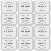 Lip Balm-labels wissen Sticker (Voorkant)