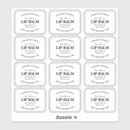 Lip Balm-labels wissen Sticker