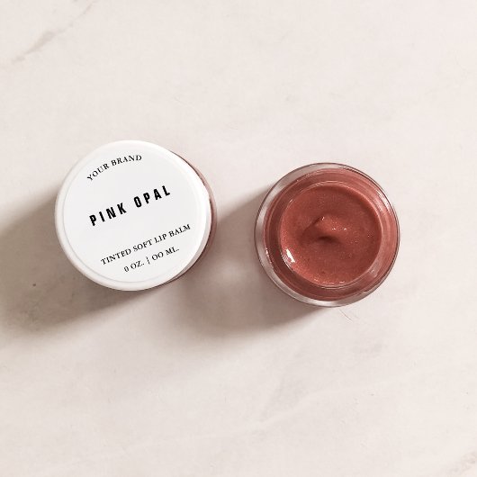 Lip Balm Mini Pot Deksel Label