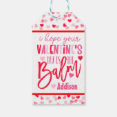 Lip Balm Valentine - étiquettes de faveur (Dos)