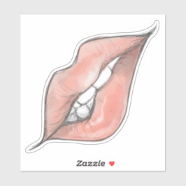 Lip Bite Sticker