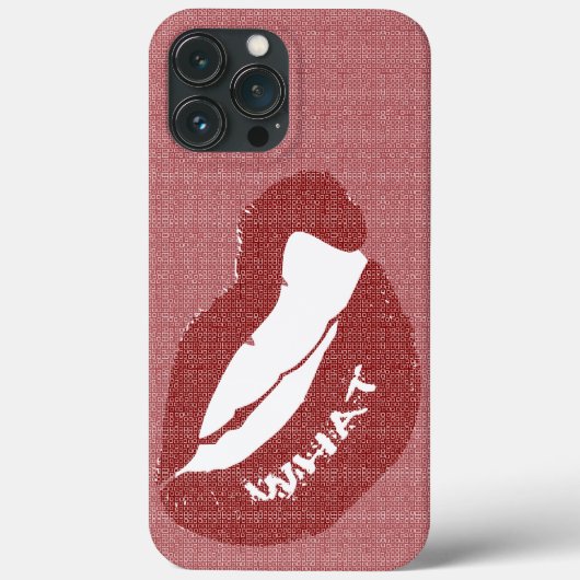 Lip Bite What Coque-Mate coque iphone (Verso)