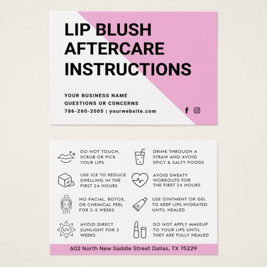 LIP BLUSH APRÈS LES INSTURCÉS DE SOINS (Devant & derrière)
