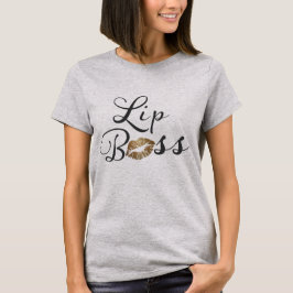 Lip Boss met Gold Kiss Tee Shirt