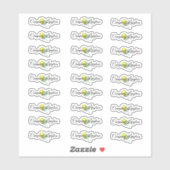 Lip Gloss Packaging Logo Lemon Branding Sticker (Vel)