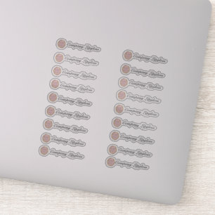 Lip Gloss Packaging uw eigen Logo medium Sticker