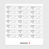 Lip Gloss Packaging Wedding Logo branding Sticker (Vel)